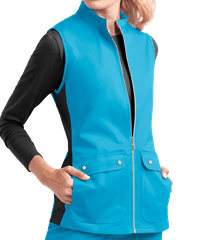 UA Butter-Soft STRETCH Women's 4-Pocket Active Knit Panel Scrub Vest