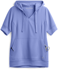 Easy STRETCH by Butter-Soft™ True Women's 3-Pocket Short Sleeve Pull-Over Scrub Hoodie