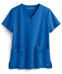 Easy STRETCH by Butter-Soft™ Cassia Women's 4-Pocket V-Neck with Contrast Piping Scrub Top