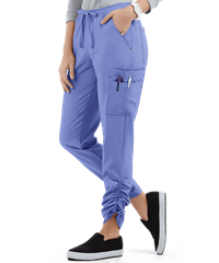 Style # BU471: CEILEasy STRETCH by Butter-Soft™ Halle Women's 9-Pocket Ruched Leg Jogger Scrub Pants
