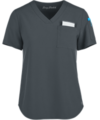 Style # BU543: PEWTEEasy STRETCH by Butter-Soft™ Chloe Women's 2-Pocket V-Neck Tuck-In Scrub Top