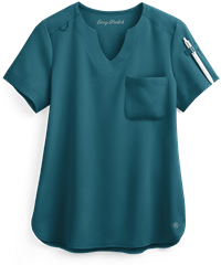 Easy STRETCH by Butter-Soft™ Nikki Women's 1-Pocket Scallop Neck Tuck-In Scrub Top							