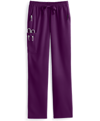 Style # BU655: EGGPLEasy STRETCH by Butter-Soft™ Morgan Unisex 4-Pocket Drawstring Scrub Pants