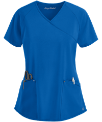 Style # BU728: ROYALEasy STRETCH by Butter-Soft™ Cara Women's 4-Pocket Raglan Scrub Top