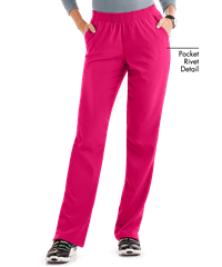Style # BU729: FLIRTEasy STRETCH by Butter-Soft™ Alana Women's 2-Pocket Pull On Scrub Pants