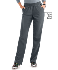 Style # BU729: PEWTEEasy STRETCH by Butter-Soft™ Alana Women's 2-Pocket Pull On Scrub Pants