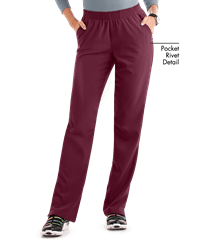 Style # BU729: WINEEasy STRETCH by Butter-Soft™ Alana Women's 2-Pocket Pull On Scrub Pants