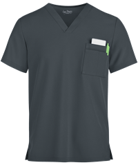 Style # BU731: PEWTEEasy STRETCH by Butter-Soft™ Riley Unisex 3-Pocket V-Neck Scrub Top
