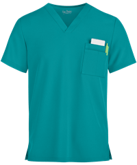 Style # BU731: TEALEasy STRETCH by Butter-Soft™ Riley Unisex 3-Pocket V-Neck Scrub Top