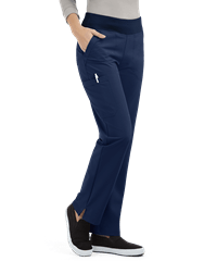 Style # BU817: NAVYEasy STRETCH by Butter-Soft™ Sienna Women's 5-Pocket Sport Yoga Scrub Pants