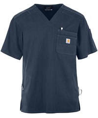 Carhartt Ripstop Rugged-Flex Men's 5-Pocket STRETCH V-Neck Scrub Top