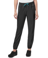 Style # C52610: BLACKCarhartt Cross-Flex Force Women's 6-Pocket STRETCH Jogger Scrub Pants