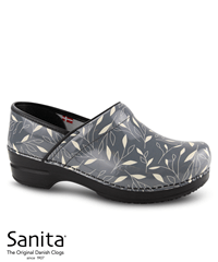 Sanita Campton Smart Step Women's Patent Leather Nursing Clogs