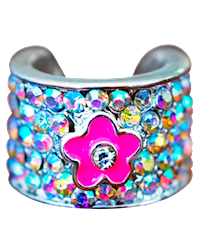 CharMED Flower Crystal Adjustable Stethoscope Charm