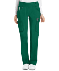 Style # CK002: HUNTECherokee iflex Women's 6-Pocket STRETCH Knit Waistband Cargo Scrub Pants