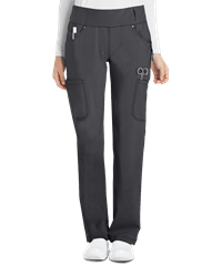 Style # CK002: PEWTECherokee iflex Women's 6-Pocket STRETCH Knit Waistband Cargo Scrub Pants