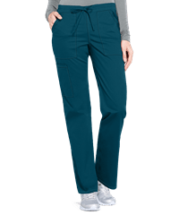 Cherokee Workwear Professionals Women's 5-Pocket Drawstring PETITE Scrub Pants