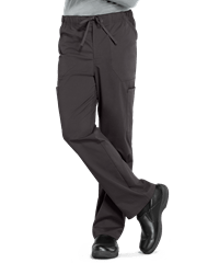 Style # CK0190: PEWTECherokee Workwear Professionals Men's 6-Pocket STRETCH Cargo Scrub Pants