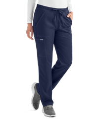Style # CK020: NAVYCherokee Workwear Revolution Unisex 4-Pocket STRETCH Drawstring Cargo Scrub Pants