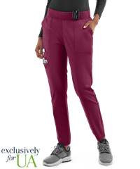UA Exclusive Cherokee Workwear Professionals Active Women's 6-Pocket STRETCH Half Jogger Scrub Pants