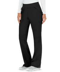 Style # CK110: BLACKCherokee Workwear Revolution Women's 4-Pocket STRETCH Pull-On Cargo Scrub Pants