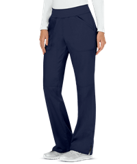 Style # CK110: NAVYCherokee Workwear Revolution Women's 4-Pocket STRETCH Pull-On Cargo Scrub Pants