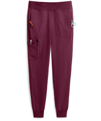 Cherokee iflex Women's 7-Pocket STRETCH Knit Waistband Cargo Jogger Scrub Pants