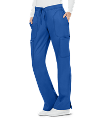Style # CK120: ROYALCherokee Workwear Revolution Women's 5-Pocket STRETCH Drawstring Cargo Scrub Pants