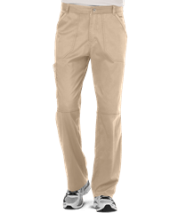 Style # CK140: KHAKICherokee Workwear Revolution Men's 7-Pocket STRETCH Cargo Scrub Pants