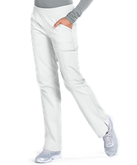 Style # CK170: WHITECherokee Workwear Professionals Women's 6-Pocket STRETCH Pull-on Scrub Pants