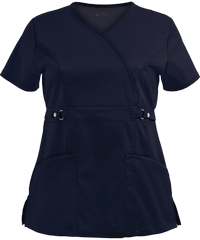 Cherokee LUXE Scrubs Contemporary Fit Mock Wrap Top
