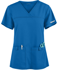 Style # CK2968: ROYALCherokee Flexibles Women's 2-Pocket STRETCH Sporty V-Neck Scrub Top