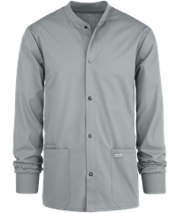 Cherokee Workwear Professionals Men's 3-Pocket STRETCH Snap Front Scrub Jacket