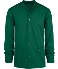 Style # CK360: HUNTECherokee Workwear Professionals Men's 3-Pocket STRETCH Snap Front Scrub Jacket