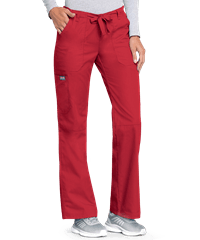 Cherokee Workwear Women's 4-Pocket Low Rise Drawstring Scrub Pants