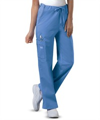 Style # CK4043: CEILCherokee Workwear Core STRETCH Unisex 5-Pocket Drawstring Scrub Pants