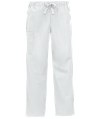 Style # CK4100: WHITECherokee Workwear Unisex 3-Pocket Drawstring Scrub Pants