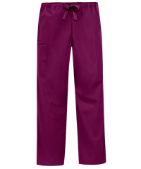 Style # CK4100: WINECherokee Workwear Unisex 3-Pocket Drawstring Scrub Pants