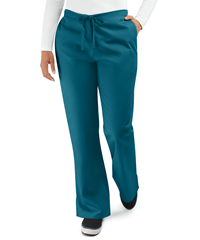 Style # CK4101: CARIBCherokee Workwear Women's 3-Pocket Drawstring Flare Leg Scrub Pants