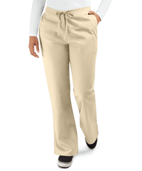 Style # CK4101: KHAKICherokee Workwear Women's 3-Pocket Drawstring Flare Leg Scrub Pants