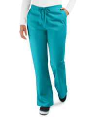 Style # CK4101: TEBLUCherokee Workwear Women's 3-Pocket Drawstring Flare Leg Scrub Pants