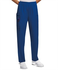 Style # CK4200: GALAXCherokee Workwear Women's 4-Pocket Elastic Waist Utility Scrub Pants