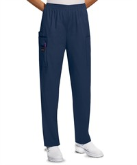 Style # CK4200: NAVYCherokee Workwear Women's 4-Pocket Elastic Waist Utility Scrub Pants