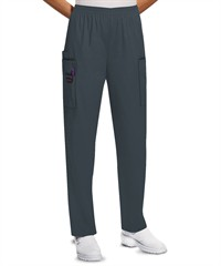 Style # CK4200: PEWTECherokee Workwear Women's 4-Pocket Elastic Waist Utility Scrub Pants