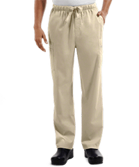 Cherokee Workwear Core STRETCH Men's 7-Pocket Drawstring Cargo Scrub Pants