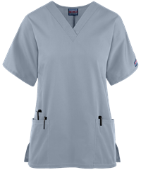 Style # CK4700: GREYCherokee Workwear Women's 3-Pocket V-Neck Scrub Top