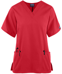 Style # CK4700: REDCherokee Workwear Women's 3-Pocket V-Neck Scrub Top