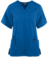 Style # CK4700: ROYALCherokee Workwear Women's 3-Pocket V-Neck Scrub Top