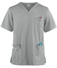 Cherokee Workwear Core STRETCH Unisex 4-Pocket V-Neck Scrub Top