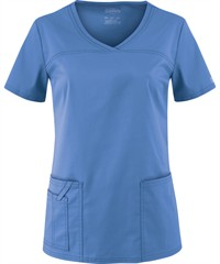 Style # CK4727: CEILCherokee Workwear Core STRETCH Women's 4-Pocket V-Neck Scrub Top